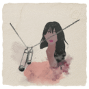 Pure Silver Safety Pin Smile Necklace