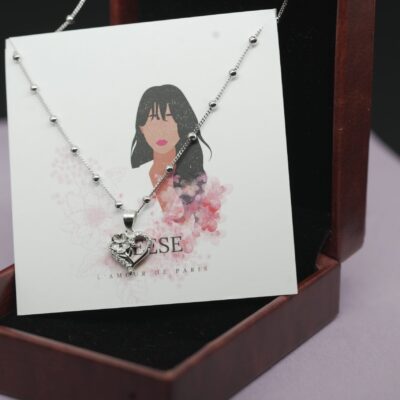 Pure Silver Heart Pendant Necklace